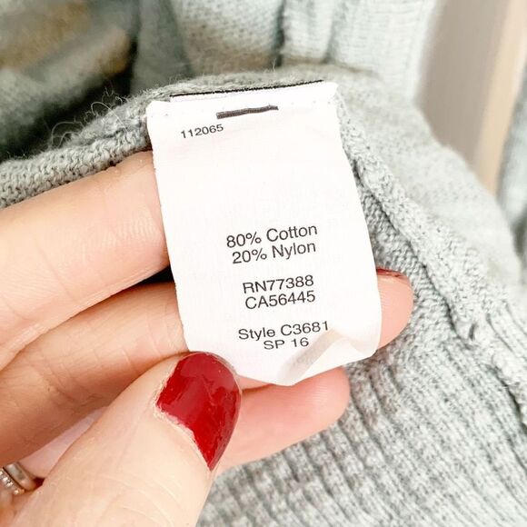 Madewell Graduate Sweater Cardigan Light Green Cotton Spring Women’s Size XS - Picture 7 of 8